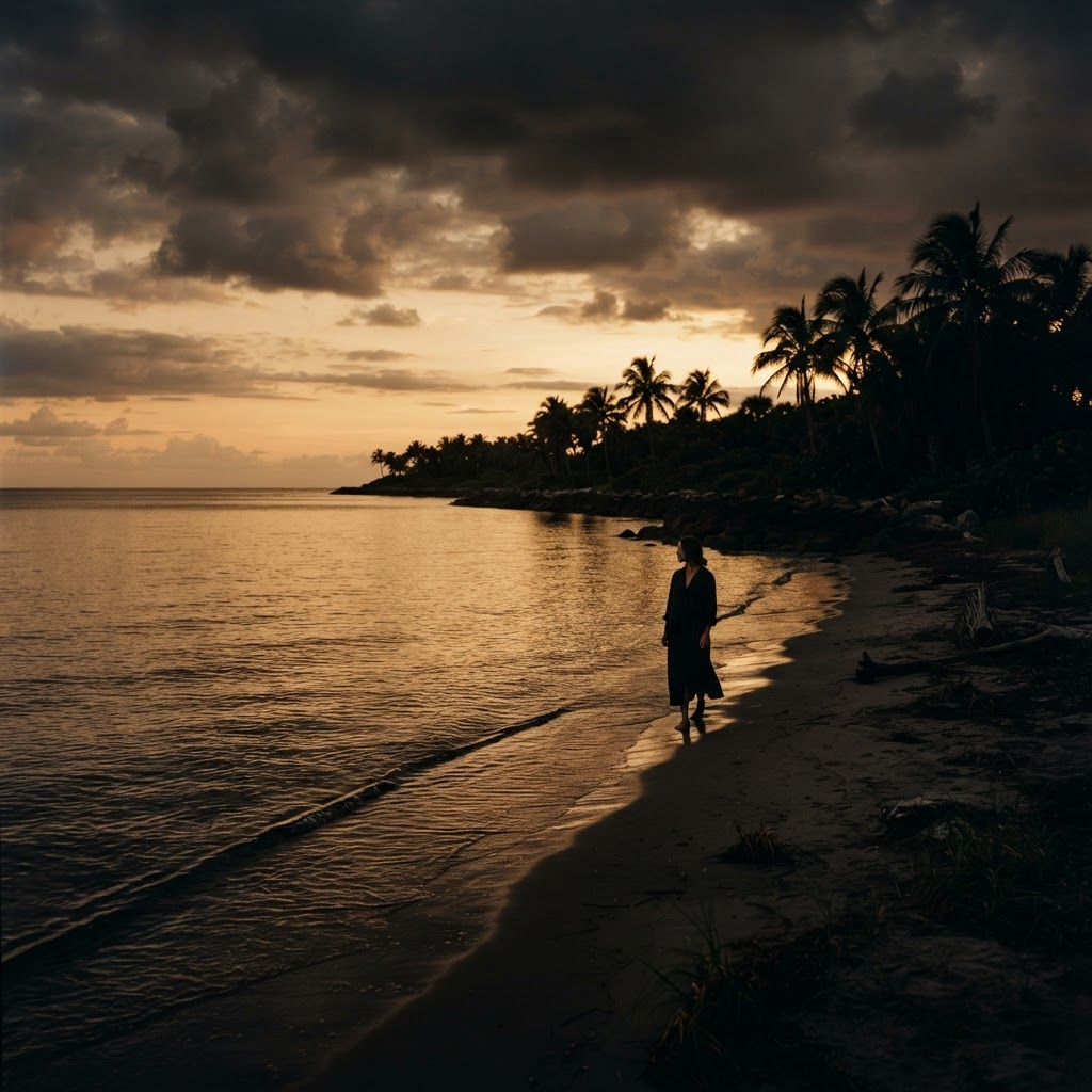 South Florida coastline at golden hour